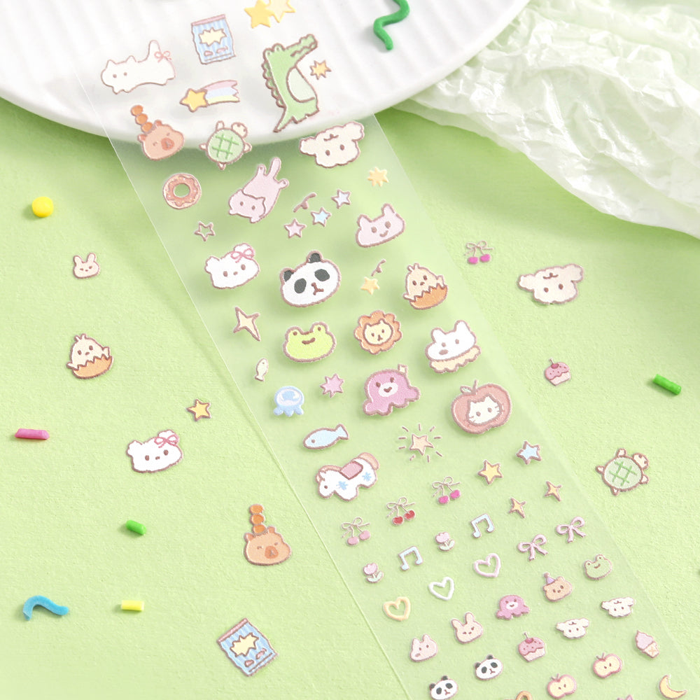 BGM Icing Seal — Fluffy Friends — applied in a journal