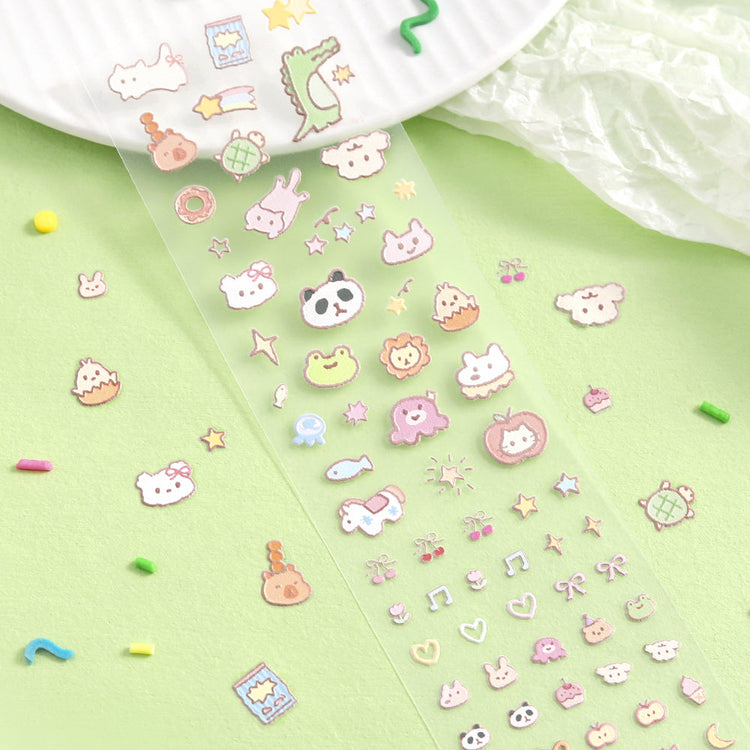 BGM Icing Seal — Fluffy Friends — applied in a journal