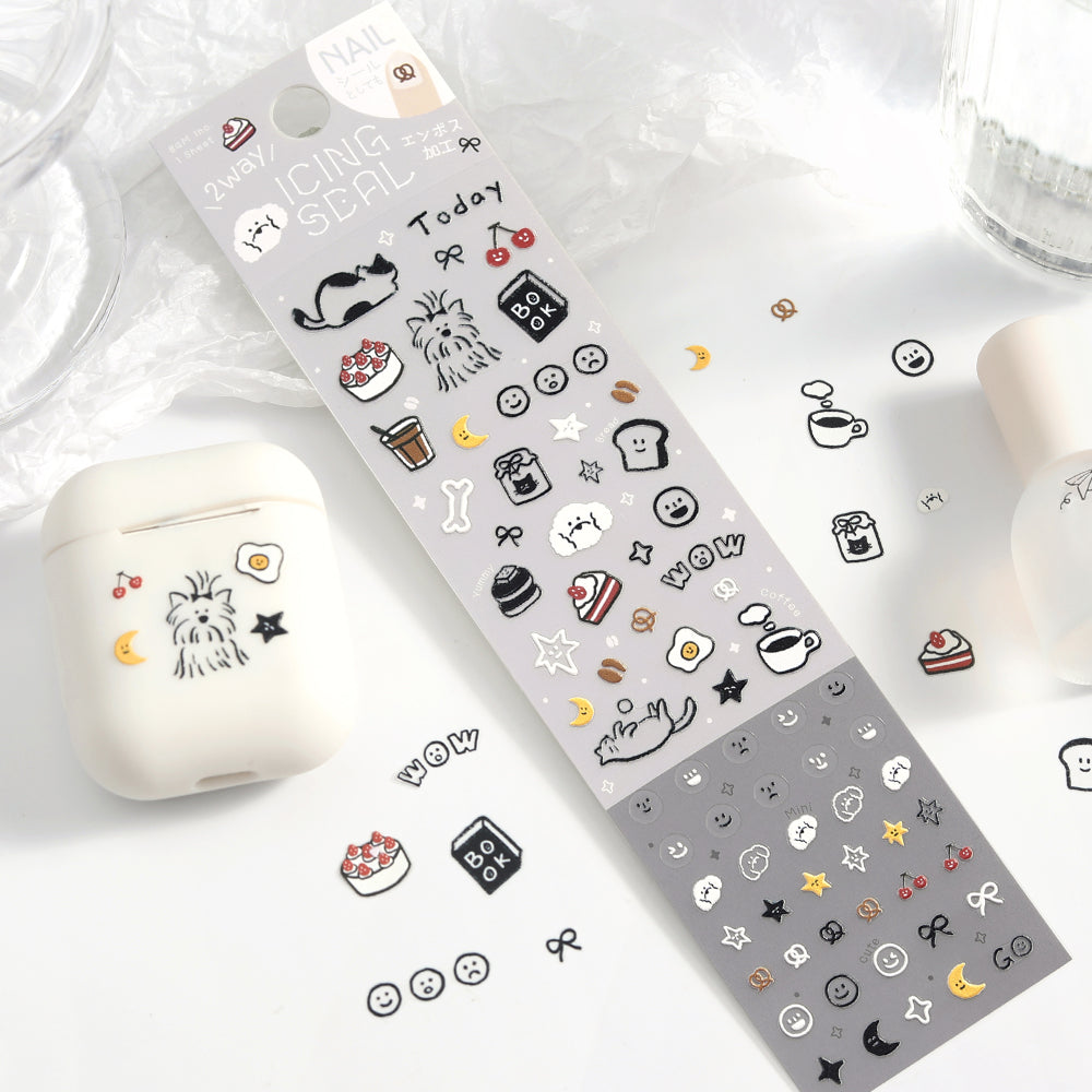 BGM Icing Seal — Relaxed Days — applied in a journal