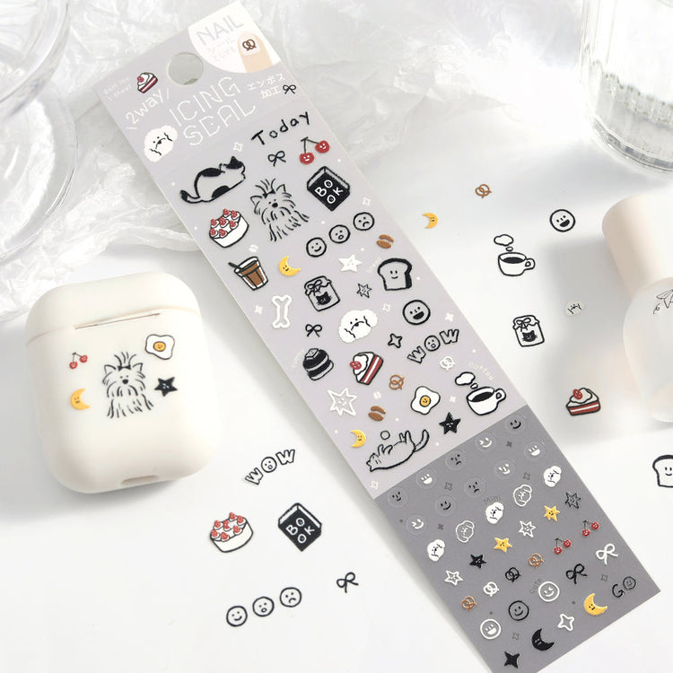 BGM Icing Seal — Relaxed Days — applied in a journal