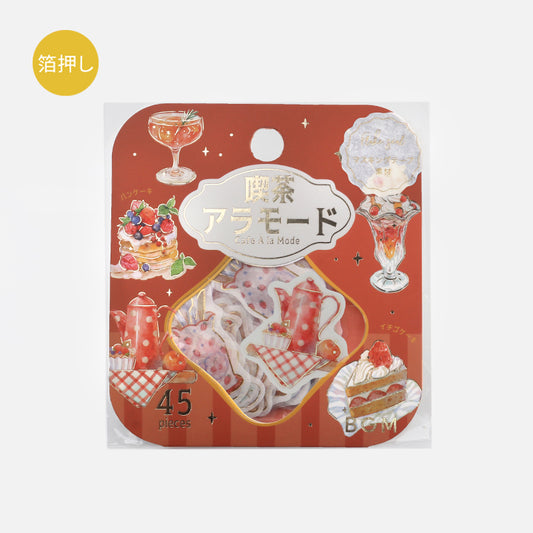 BGM Foil Stamping Flakes Seal: Cafe Alamode - Red