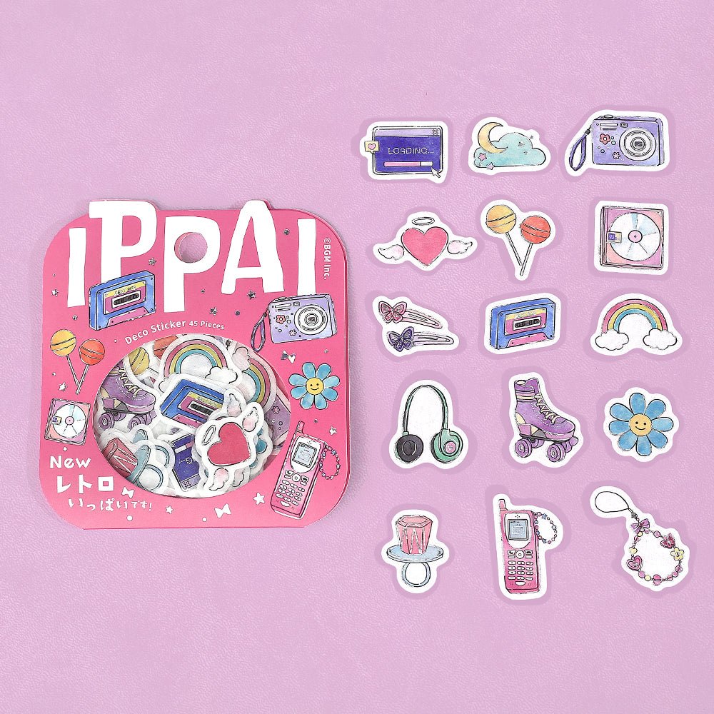 BGM Foil Stamping Flake Seal: Ippai — It's Full of New Retros — sheet front