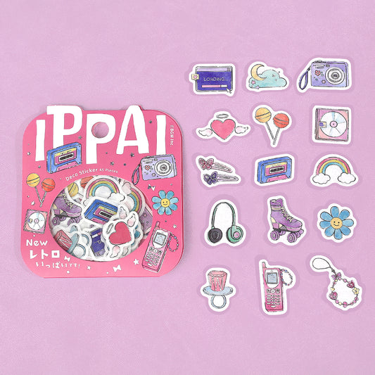 BGM Foil Stamping Flake Seal: Ippai — It's Full of New Retros — sheet front