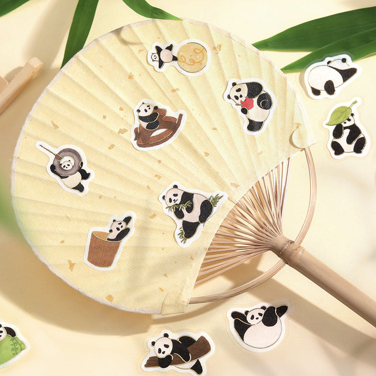 BGM Foil Stamping Flake Seal: Panda Days — Daily Life — with packaging