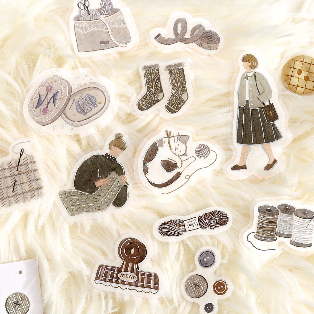 BGM Foil Stamping Flake Seal: A Maiden's Moment — Thread Time — applied in a journal