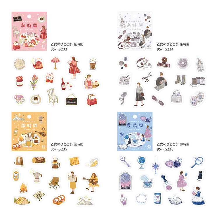 BGM Foil Stamping Flake Seal: A Maiden's Moment — Thread Time — flat lay