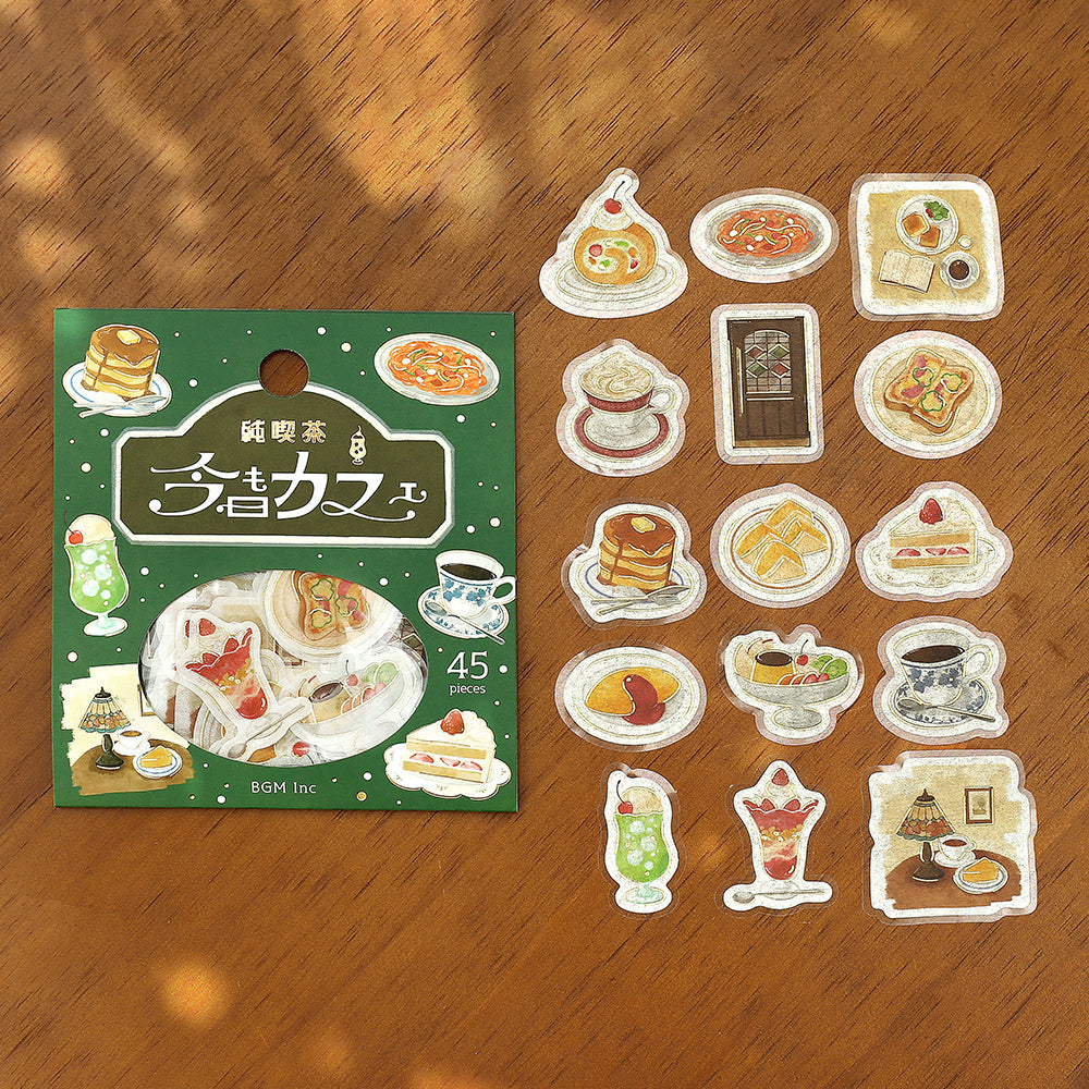 BGM Foil Stamping Flake Seal: Today's Cafe — Classic Coffee Shop — sticker detail
