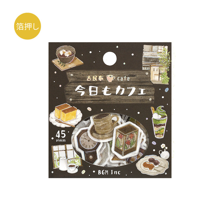 BGM Foil Stamping Flake Seal: Today's Cafe — Old House Cafe — sheet front