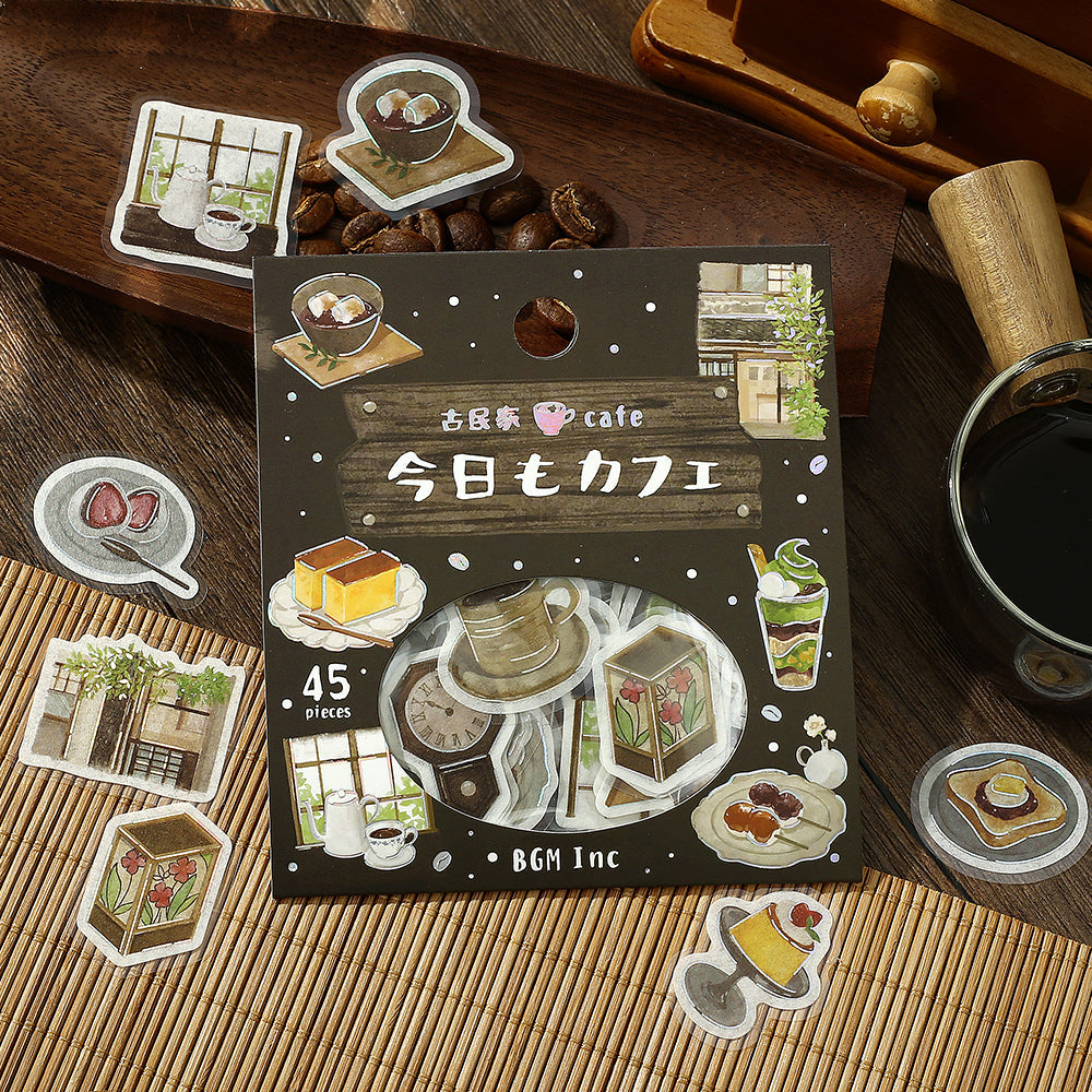 BGM Foil Stamping Flake Seal: Today's Cafe — Old House Cafe — with packaging