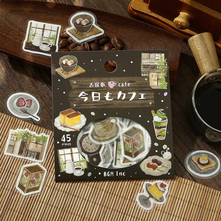BGM Foil Stamping Flake Seal: Today's Cafe — Old House Cafe — with packaging