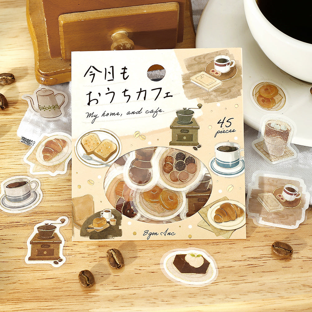 BGM Foil Stamping Flake Seal: Today's Cafe — Home Cafe — close-up