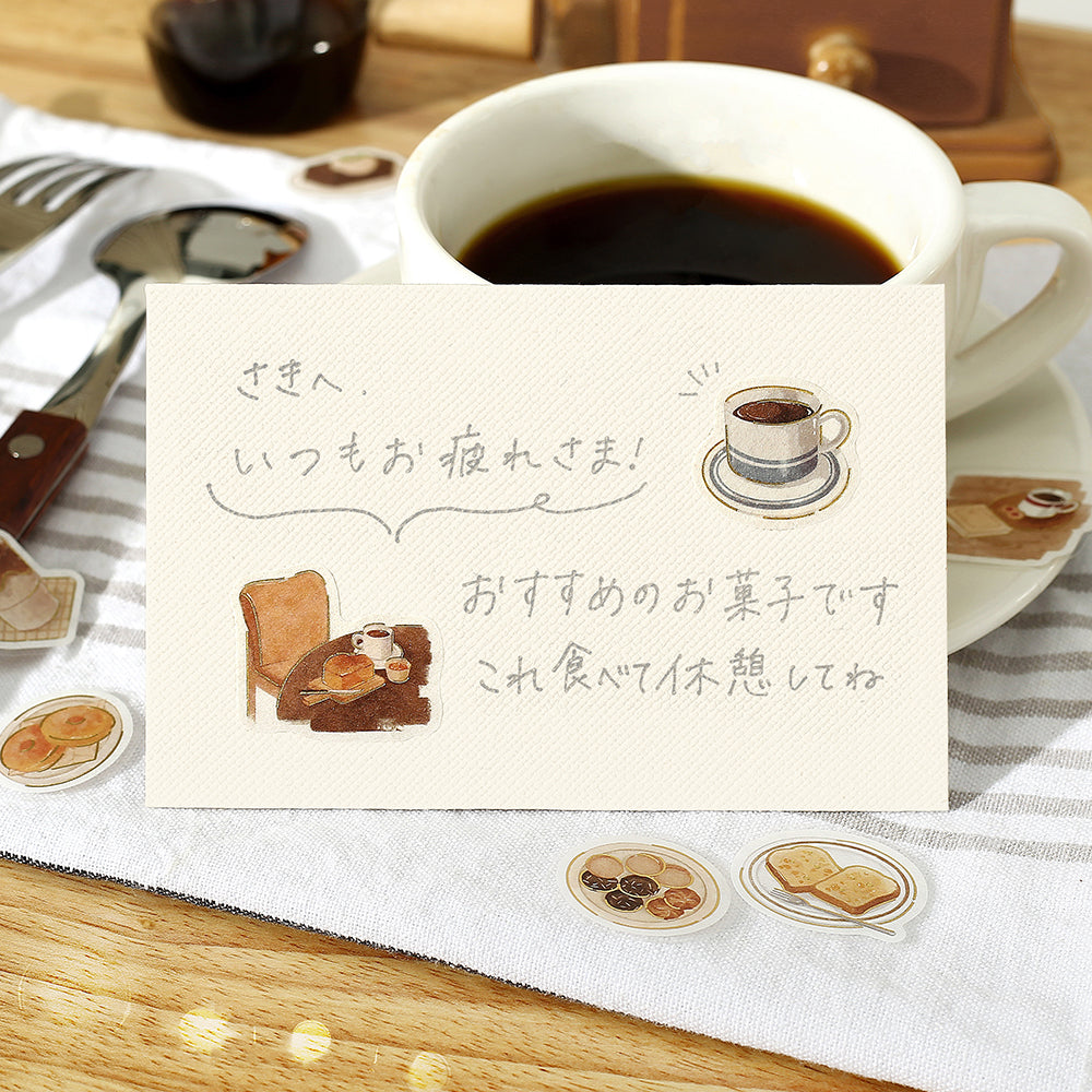 BGM Foil Stamping Flake Seal: Today's Cafe — Home Cafe — flat lay