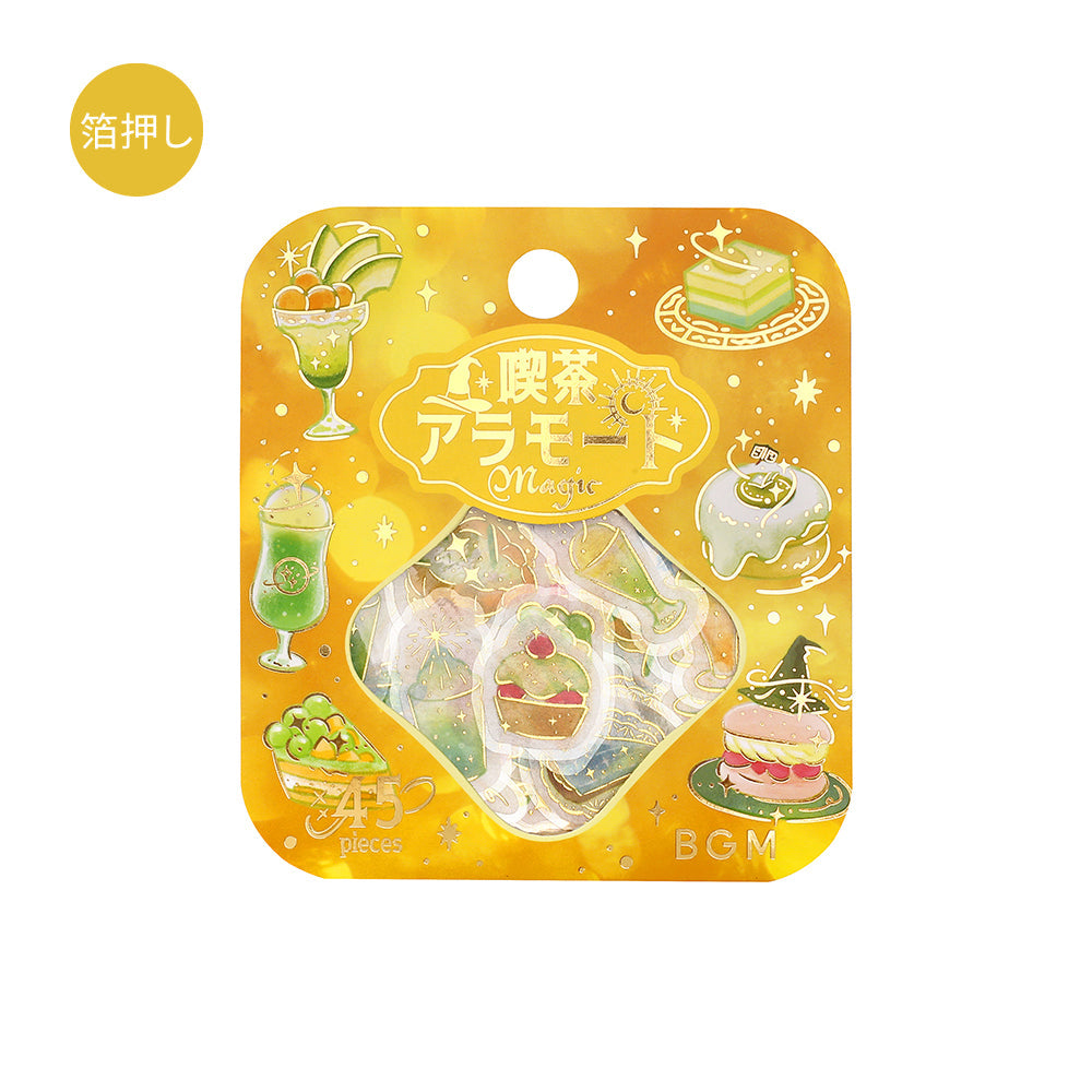 BGM Foil Stamping Flake Seal — Café à la Mode Magic Light — sheet front
