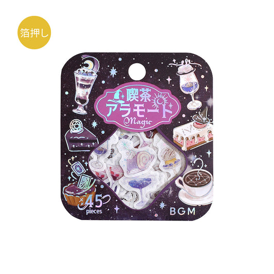 BGM Foil Stamping Flake Seal — Café à la Mode Magic Darkness — sheet front