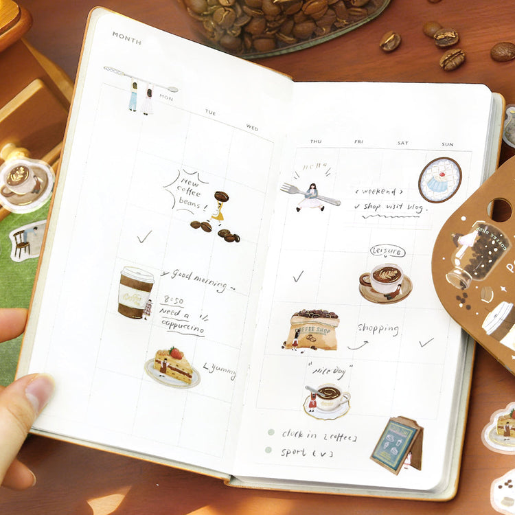 BGM Foil Stamping Flake Seal — Petit Story Cafe — with packaging