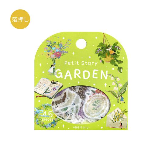 BGM Foil Stamping Flake Seal — Petit Story Gardening — sheet front