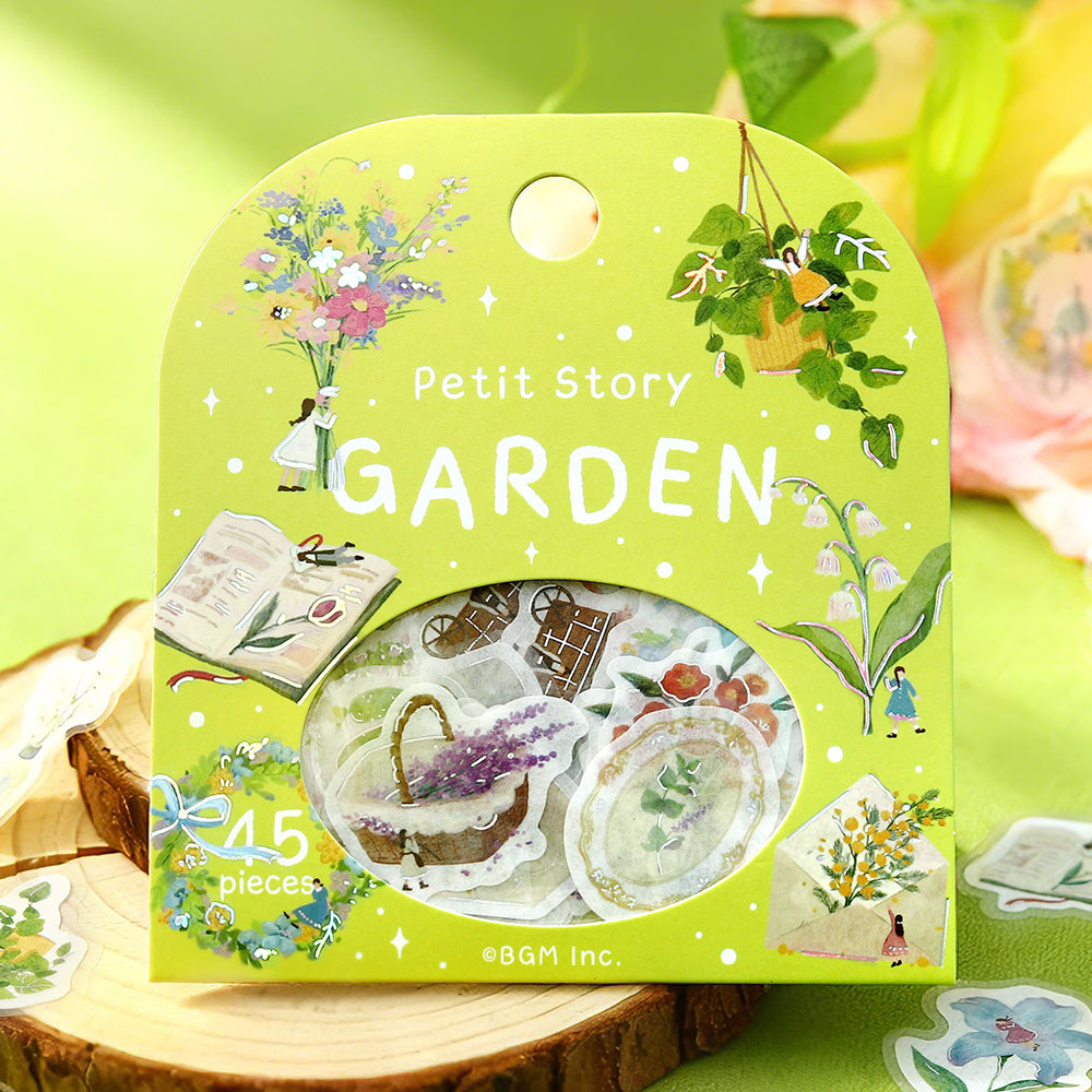 BGM Foil Stamping Flake Seal — Petit Story Gardening — close-up