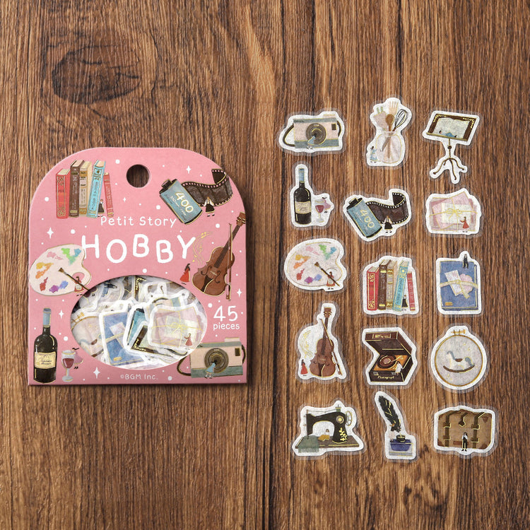 BGM Foil Stamping Flake Seal — Petit Story Hobbies — sticker detail