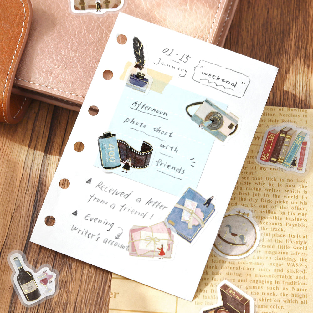 BGM Foil Stamping Flake Seal — Petit Story Hobbies — with packaging