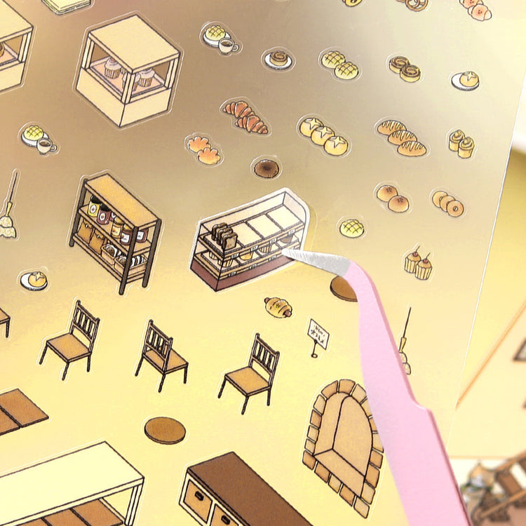 BGM Diorama 2.5D Seat Seal — Bakery — applied in a journal