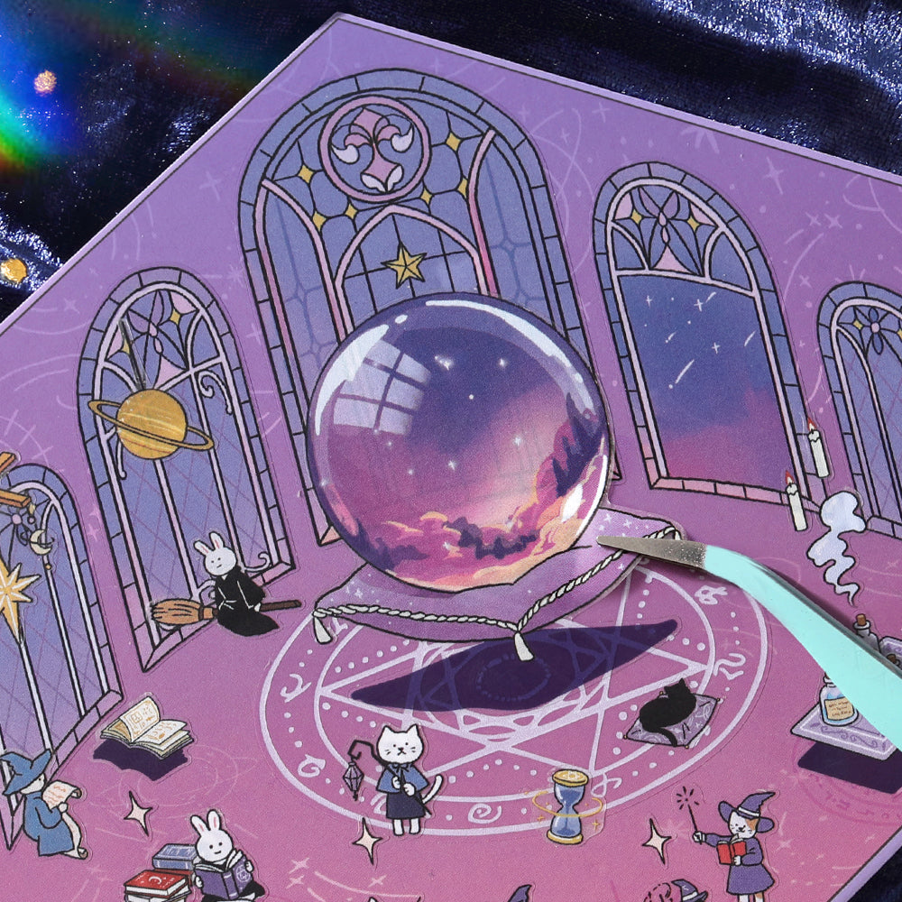 BGM Diorama 2.5D Seat Seal — Fantasy World — close-up