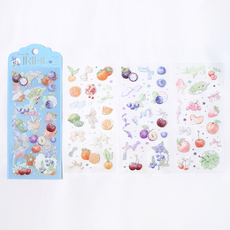 BGM Foil Stamping Iride Seal: Iride — Fruit — sheet front