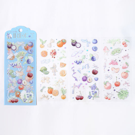 BGM Foil Stamping Iride Seal: Iride — Fruit — sheet front