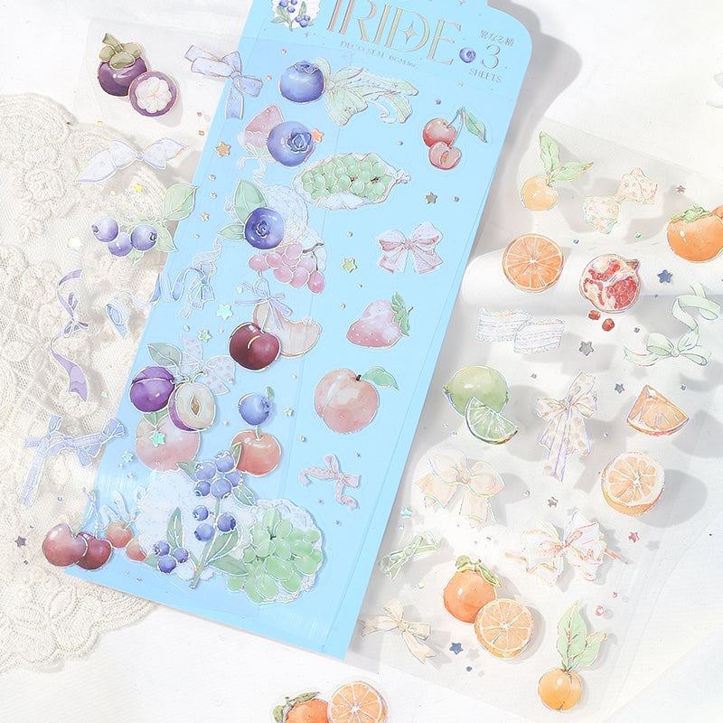 BGM Foil Stamping Iride Seal: Iride — Fruit — flat lay