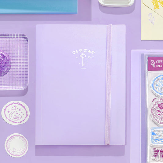 BGM Clear Stamp File — Lilac — stamped impression