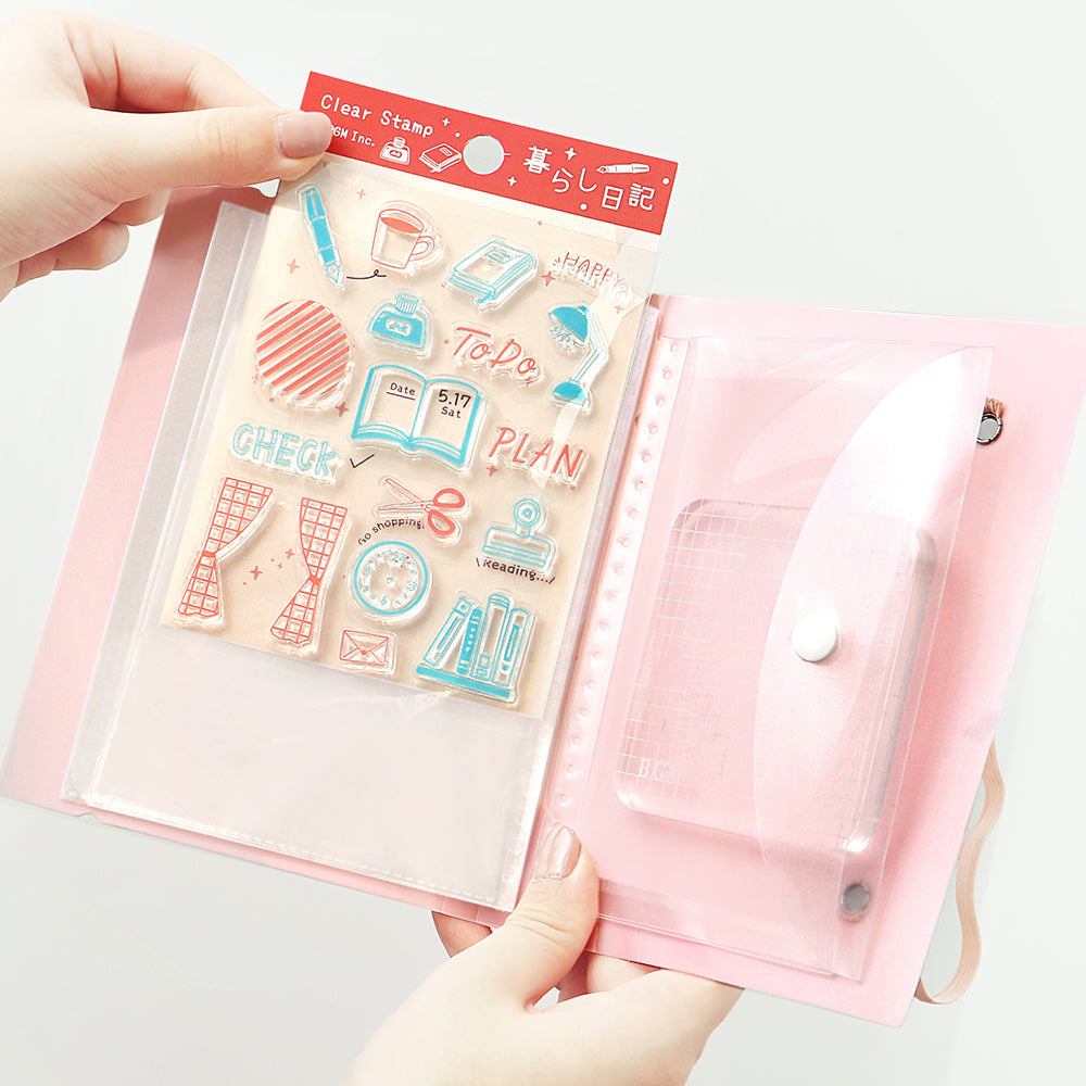 BGM Clear Stamp File — Sakura — close-up of design