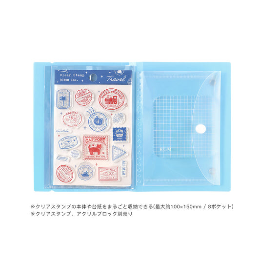 BGM Clear Stamp File — Baby Blue — stamped impression