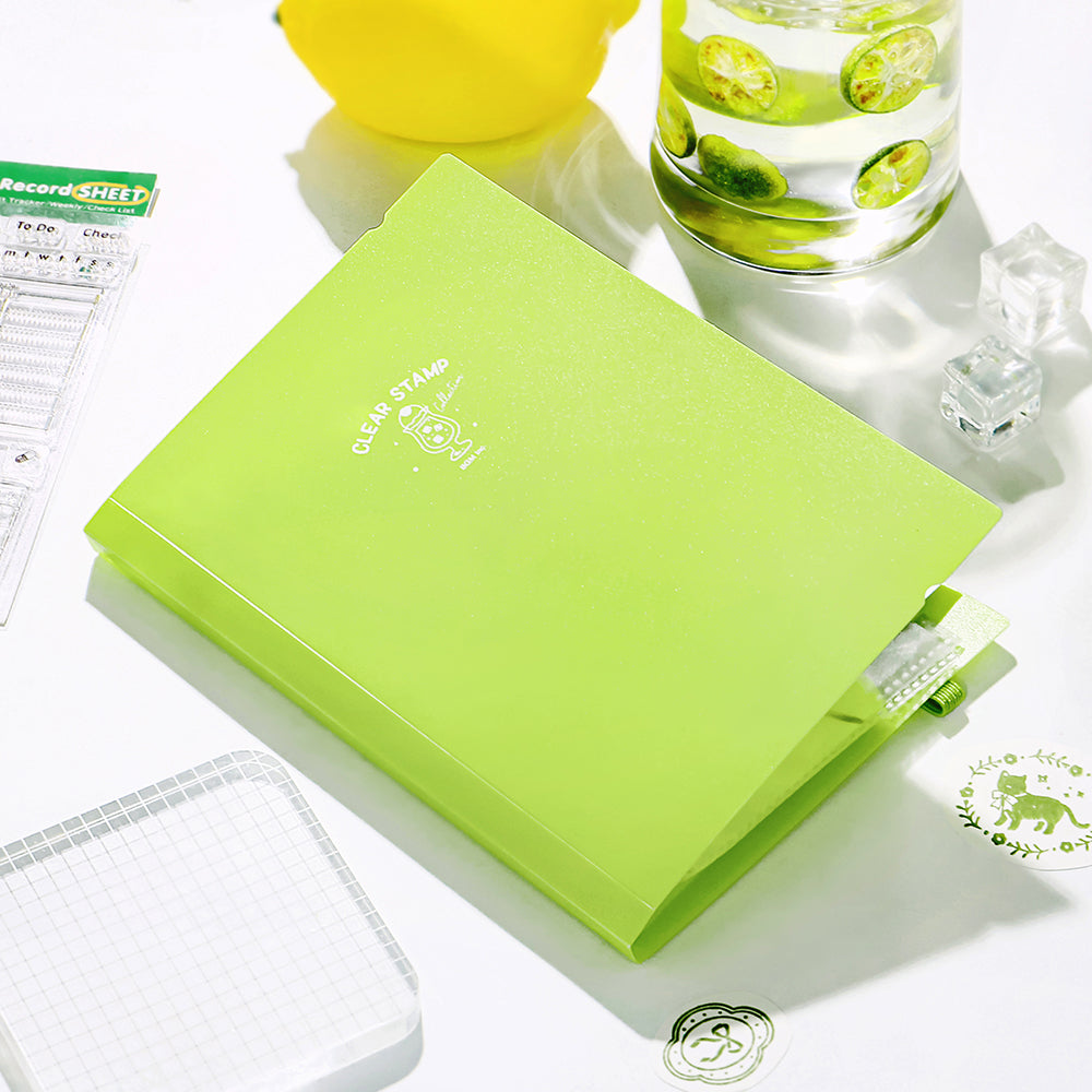 BGM Clear Stamp File — Melon — flat lay