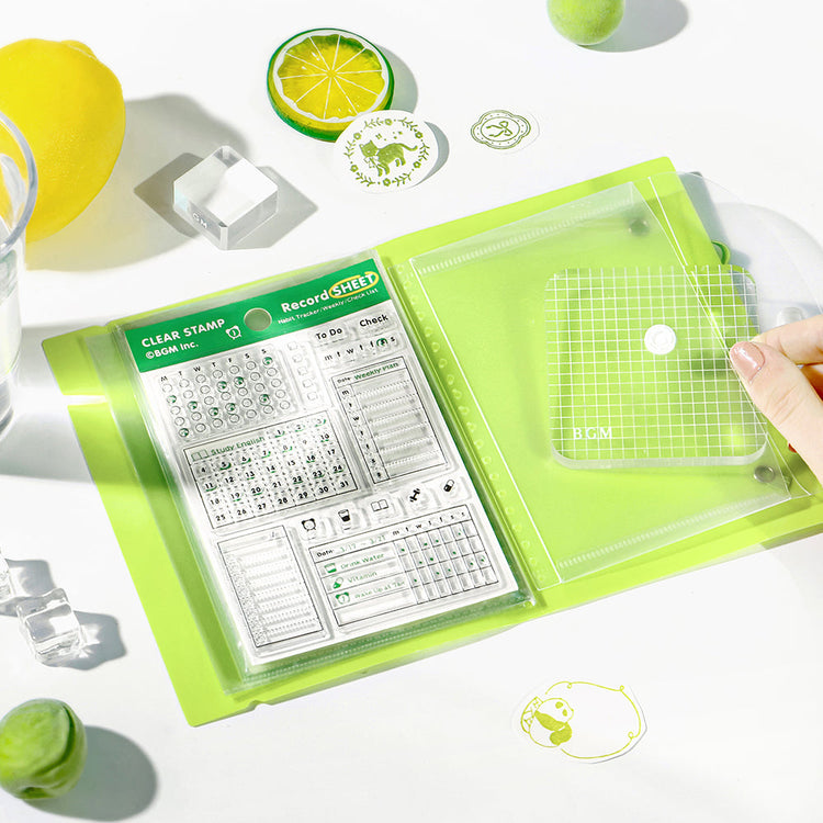 BGM Clear Stamp File — Melon — close-up of design