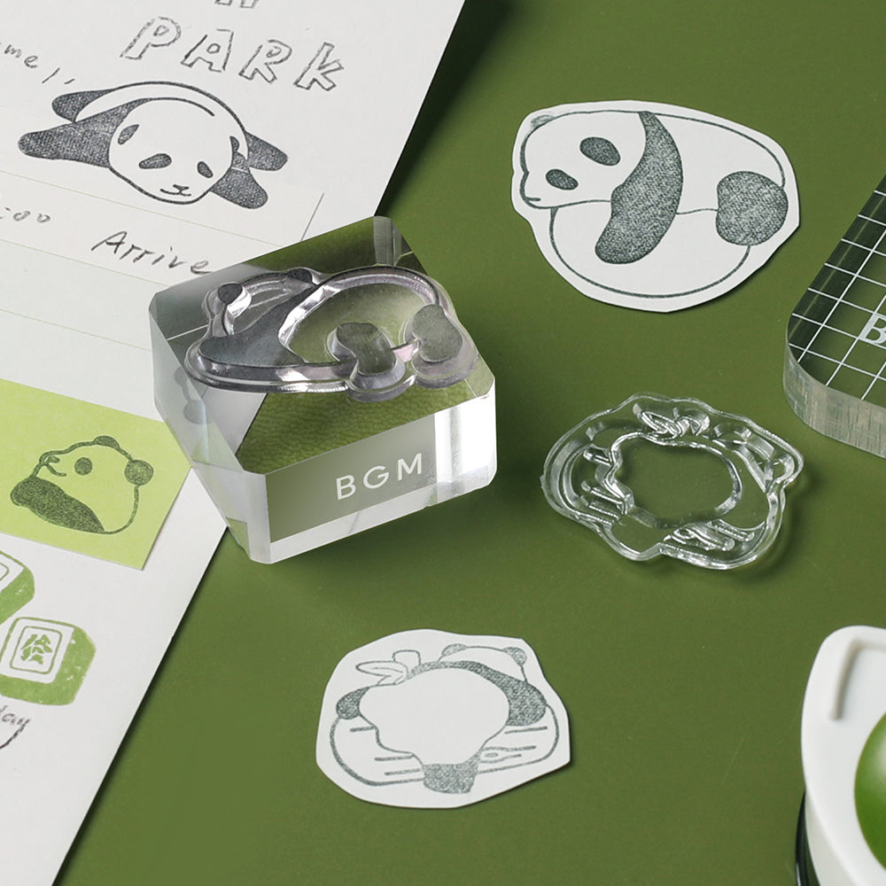 BGM Clear Stamp: Diary — Panda Diary — close-up of design
