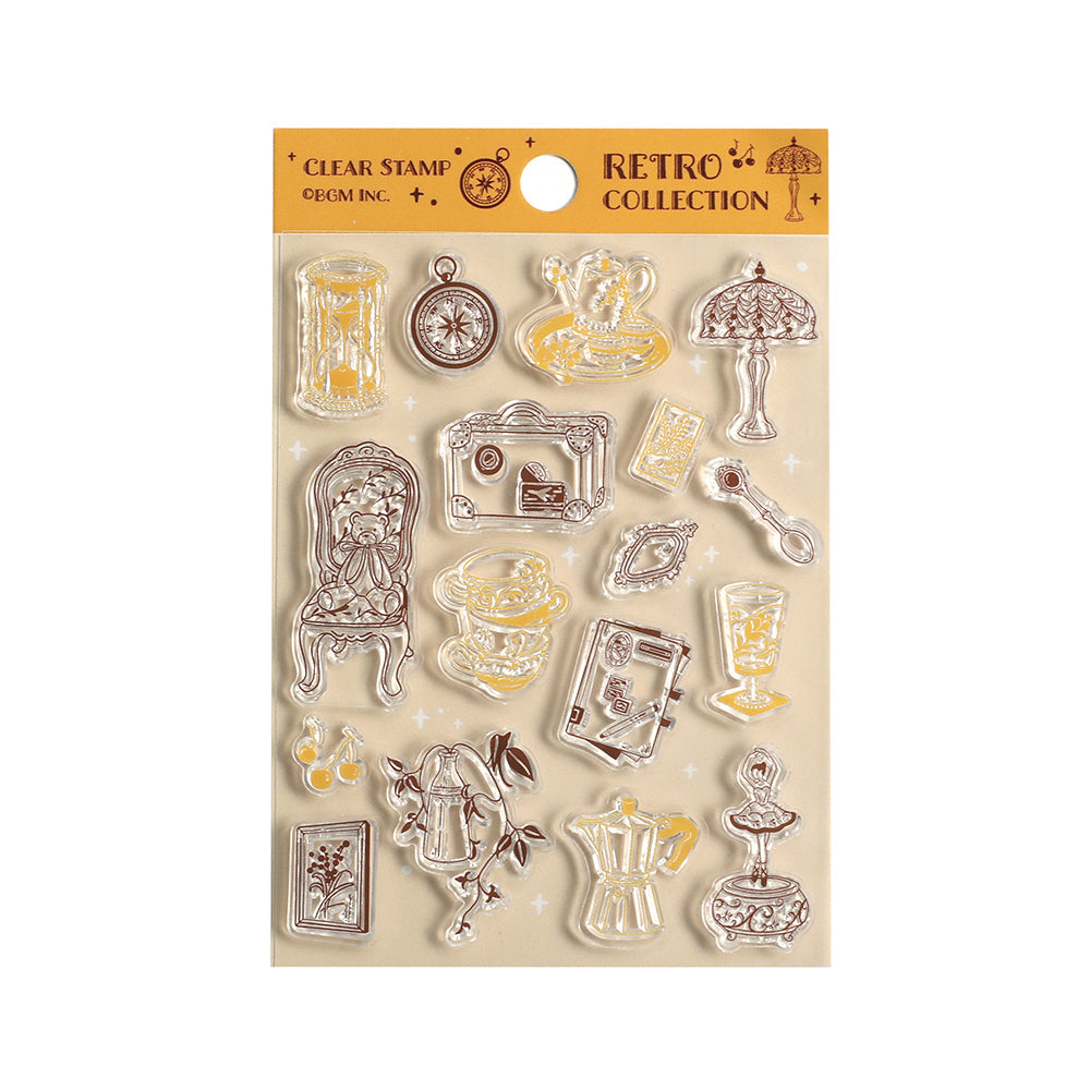 BGM Clear Stamp: Diary — Retro Goods — stamp front