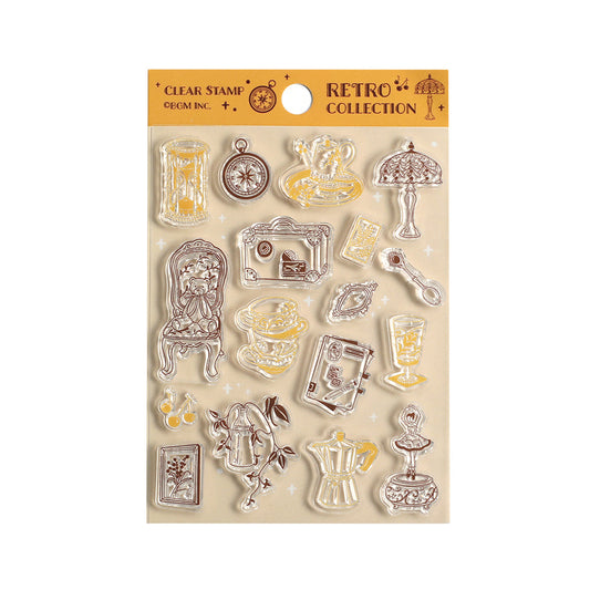 BGM Clear Stamp: Diary — Retro Goods — stamp front