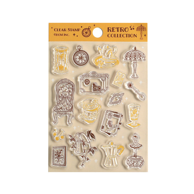 BGM Clear Stamp: Diary — Retro Goods — stamp front