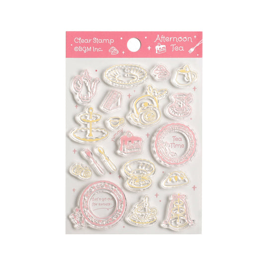 BGM Clear Stamp: Diary — Afternoon Tea Party — stamp front