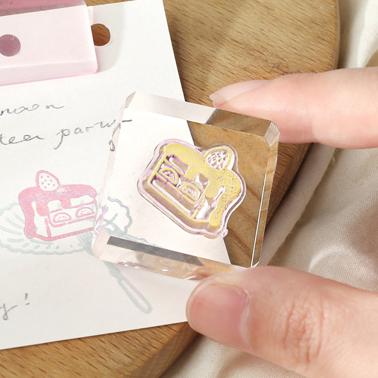 BGM Clear Stamp: Diary — Afternoon Tea Party — with packaging