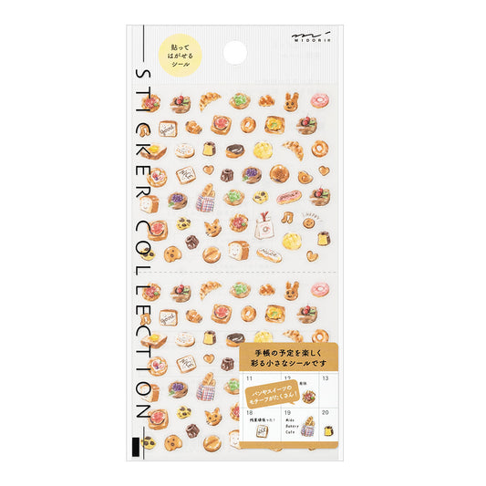 Midori Sticker <1 Sheet> — Bread — sheet front