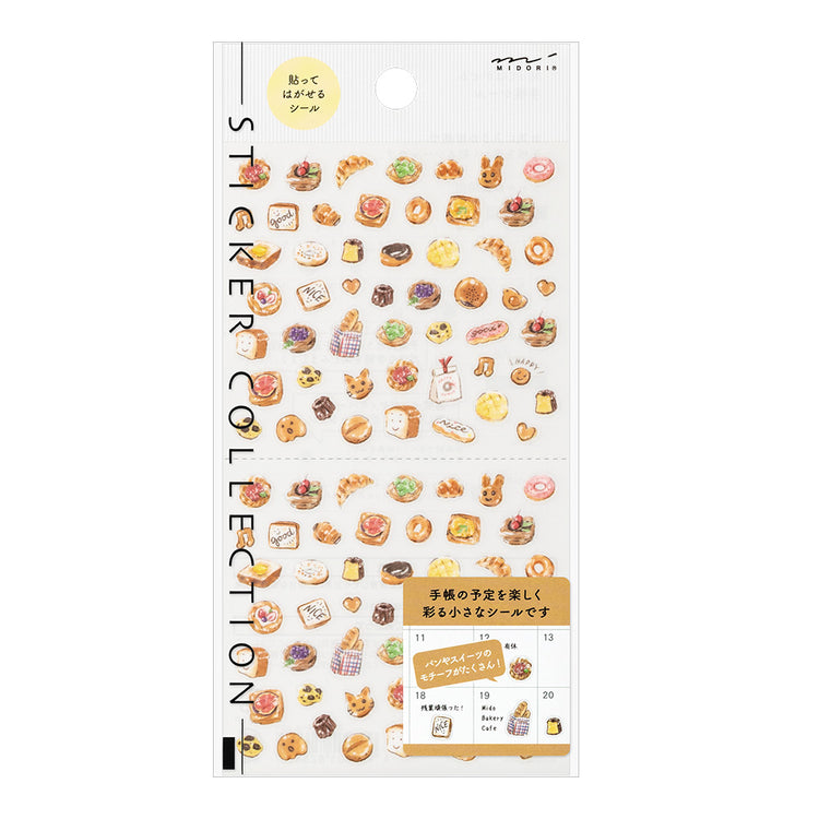 Midori Sticker <1 Sheet> — Bread — sheet front