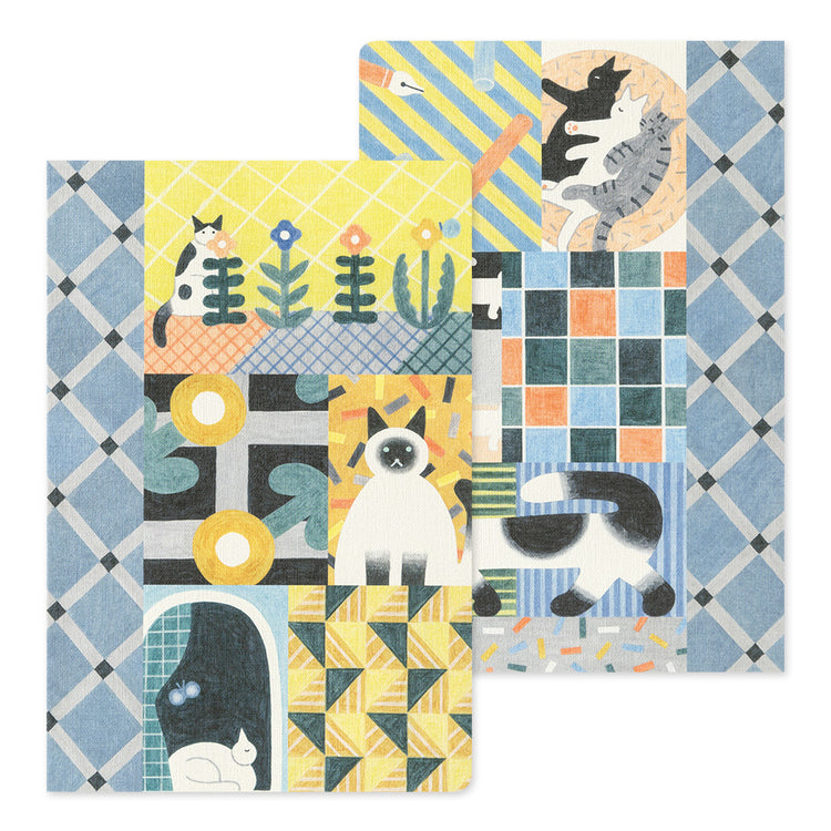Midori Yuru Log Notebook <B6> — Cat — with packaging