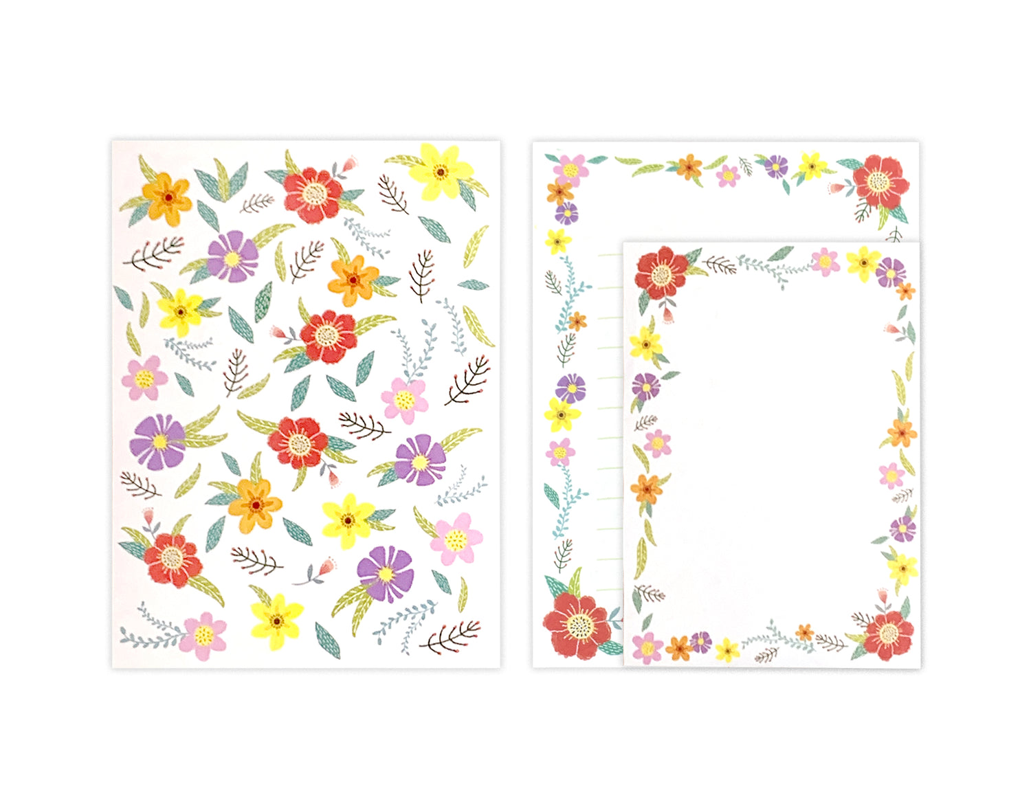 D'Won Mini Letter — Flower Pattern — closed card