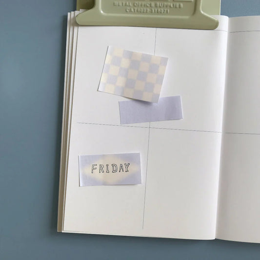 Suatelier Daily Plan.60 — Cloudy Skies — detail view