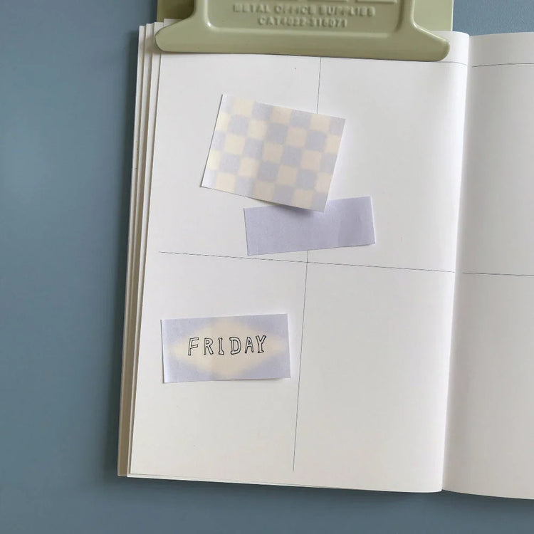 Suatelier Daily Plan.60 — Cloudy Skies — detail view