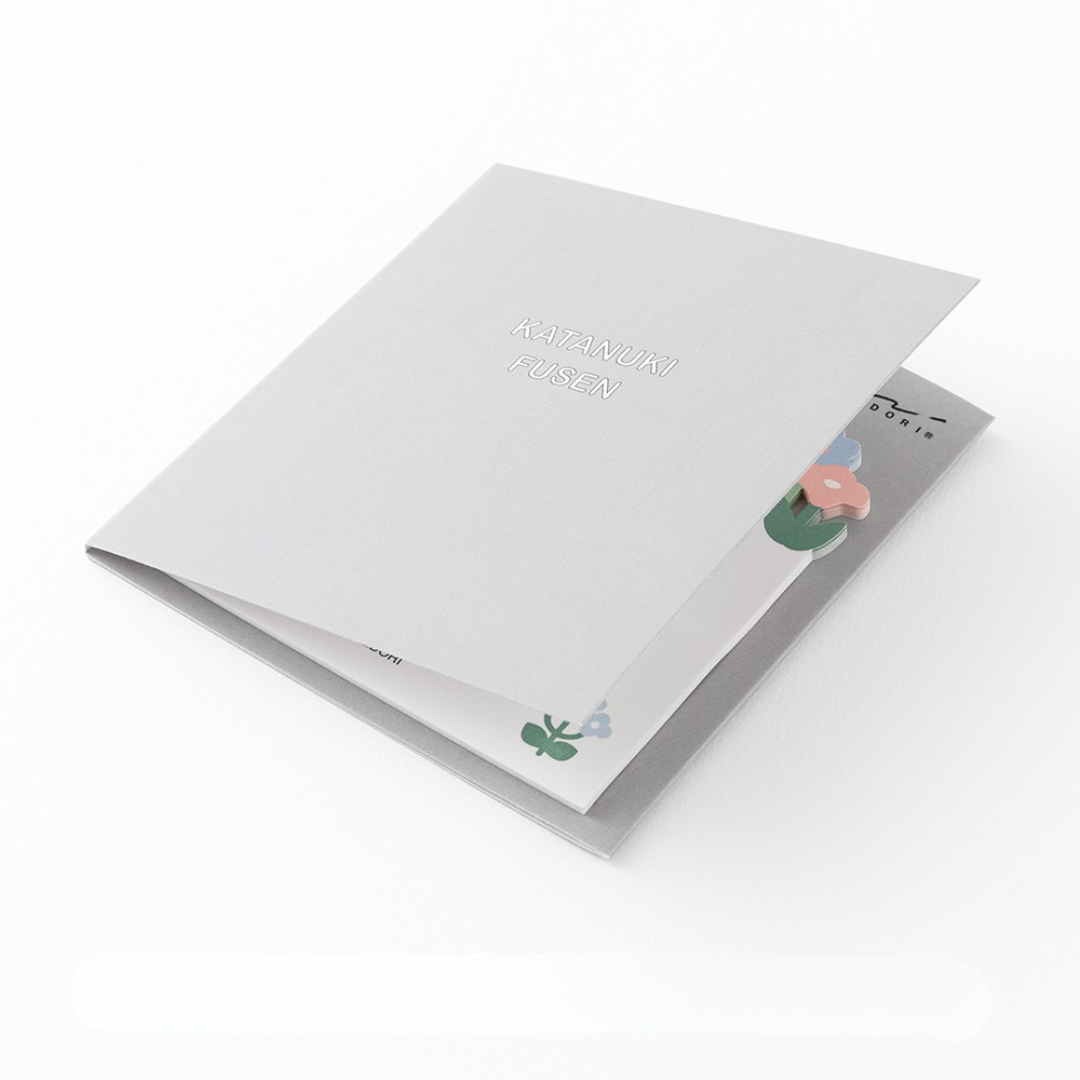 Midori Sticky Notes Die-Cutting — Flower Garden — angle view
