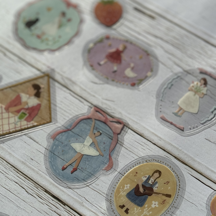 BGM Clear Seal: Maiden Brooch — Girl — sheet front
