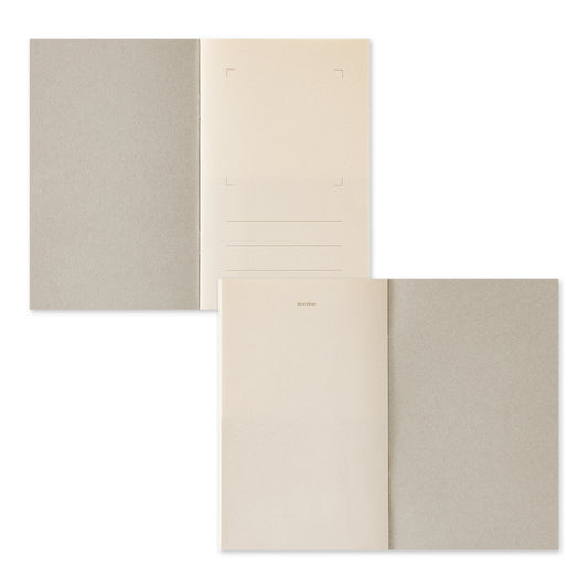 Midori Sticker Book with Pocket — Gray — detail view