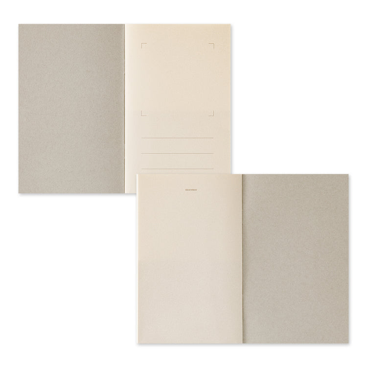 Midori Sticker Book with Pocket — Gray — detail view