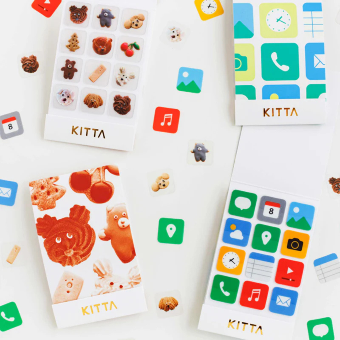 KITTA Clear Sticker — Snack — with packaging